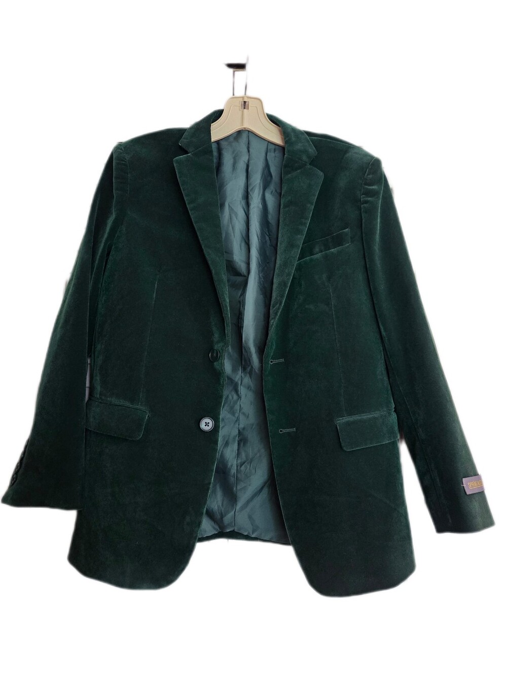 Spring Notion Emerald Green Velvet Blazer Fall Festive Size 16 ( See Below)